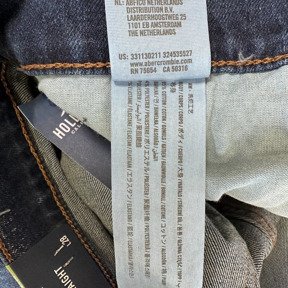 Men's Hollister Epic Flex Slim Straight Jeans 32 - Picture 6 of 7